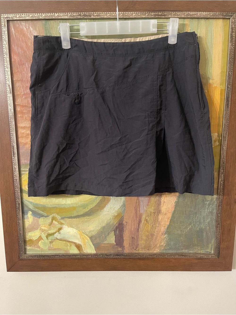 Black Casual Mini Skirt